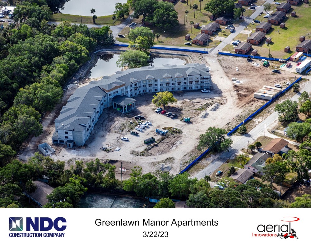 Aerial Photo Greenlawn Manor. All above text included.
