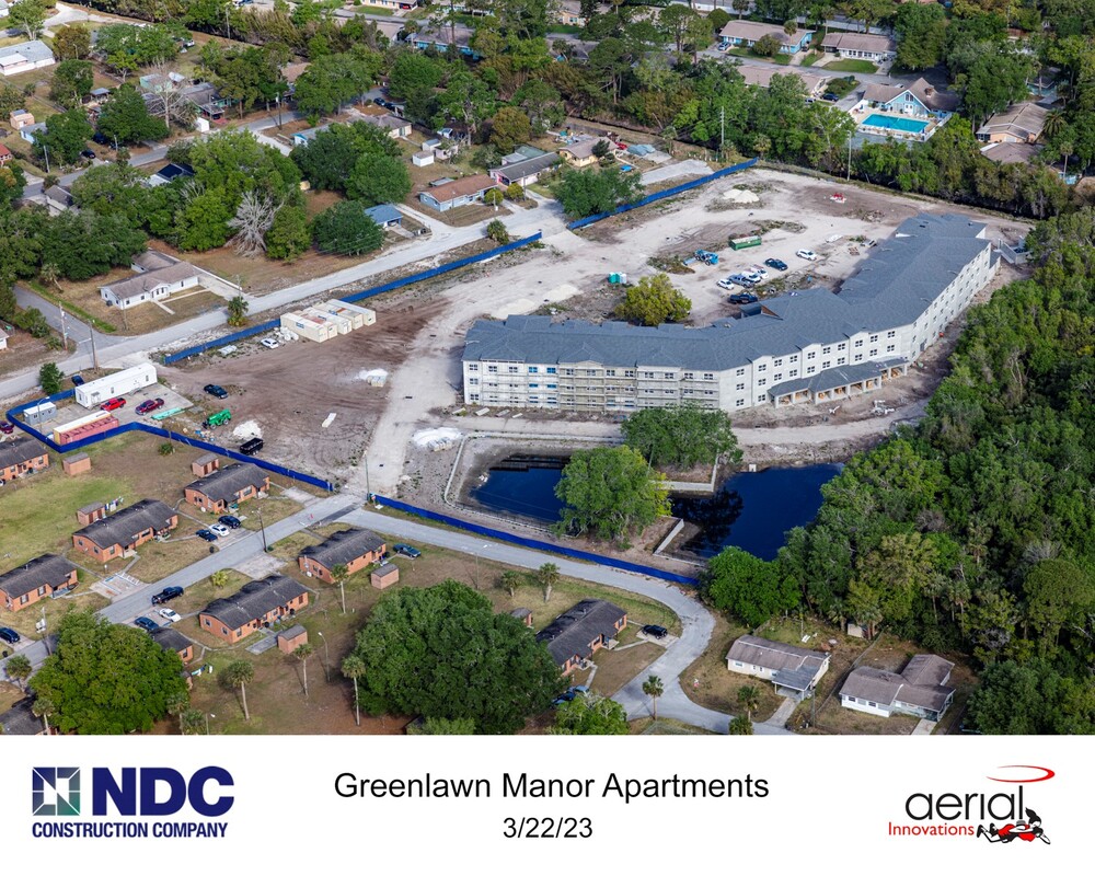 Aerial Photo Greenlawn Manor. All above text included.
