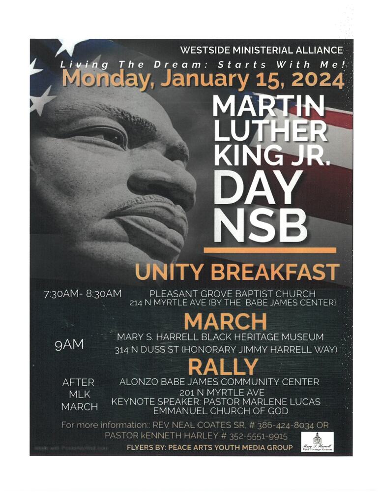 MLK Jr. Day NSB WMA. All above text included.