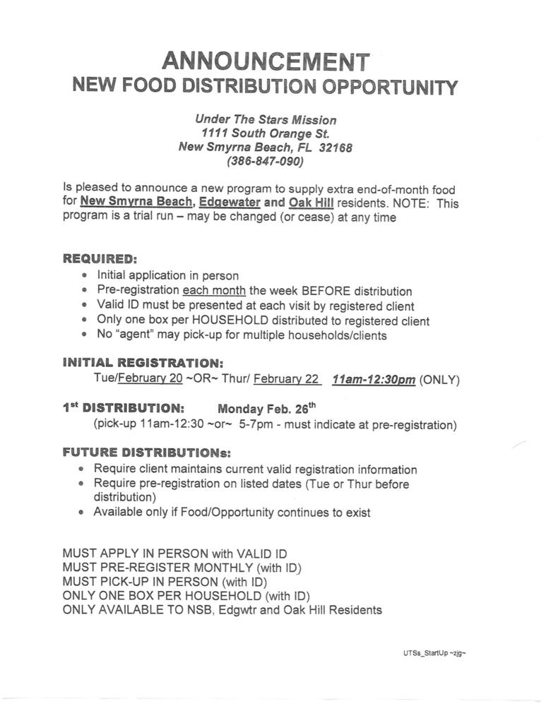 New Food Distribution Opportunity. All above text included. 