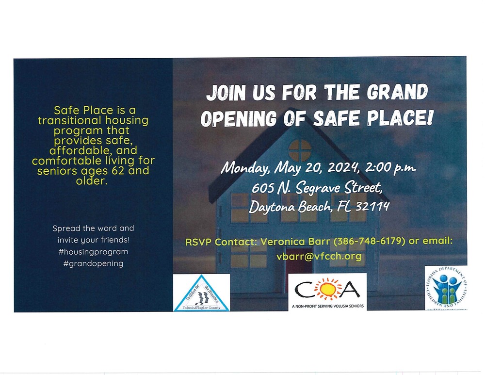 Safe Place Flyer. All above text included