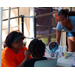 Face painter with children.